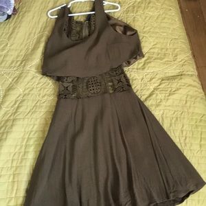 dark olive green, summer dress